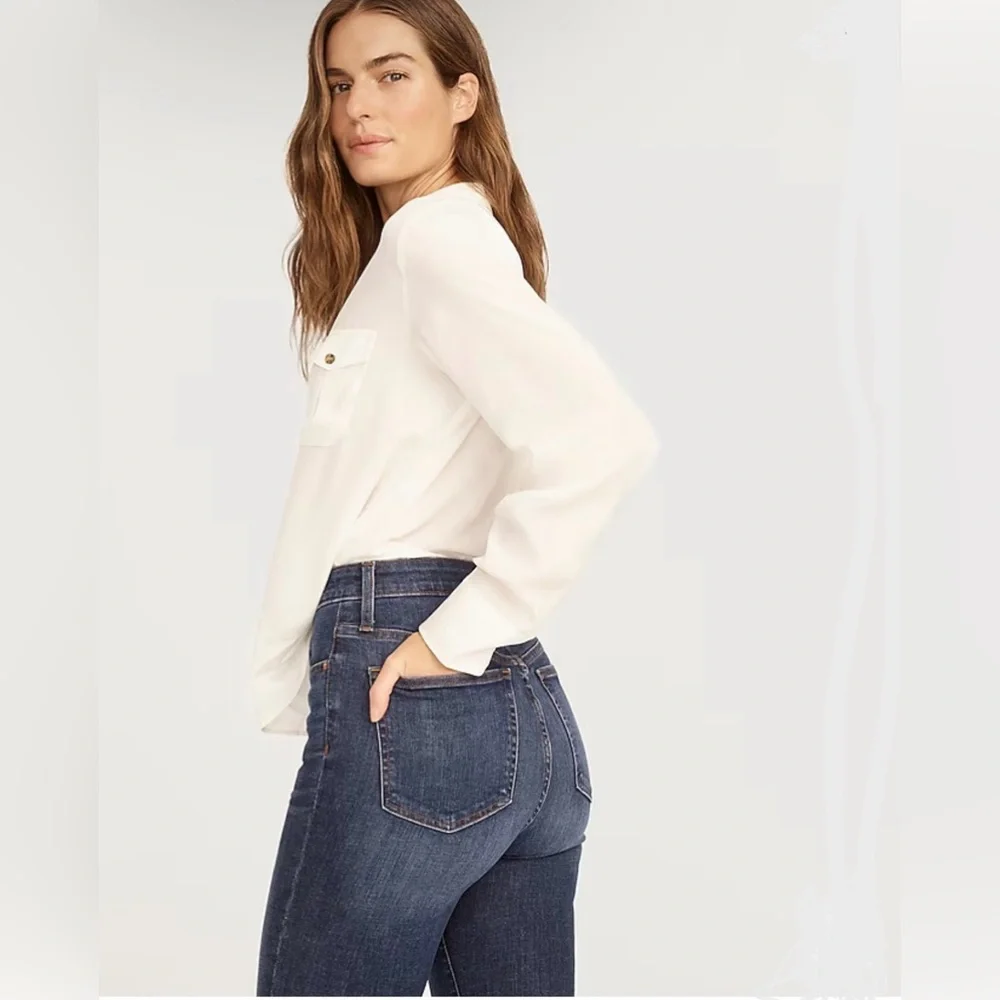 J.Crew Curvy Toothpick Jean in Dryden Wash Size 24